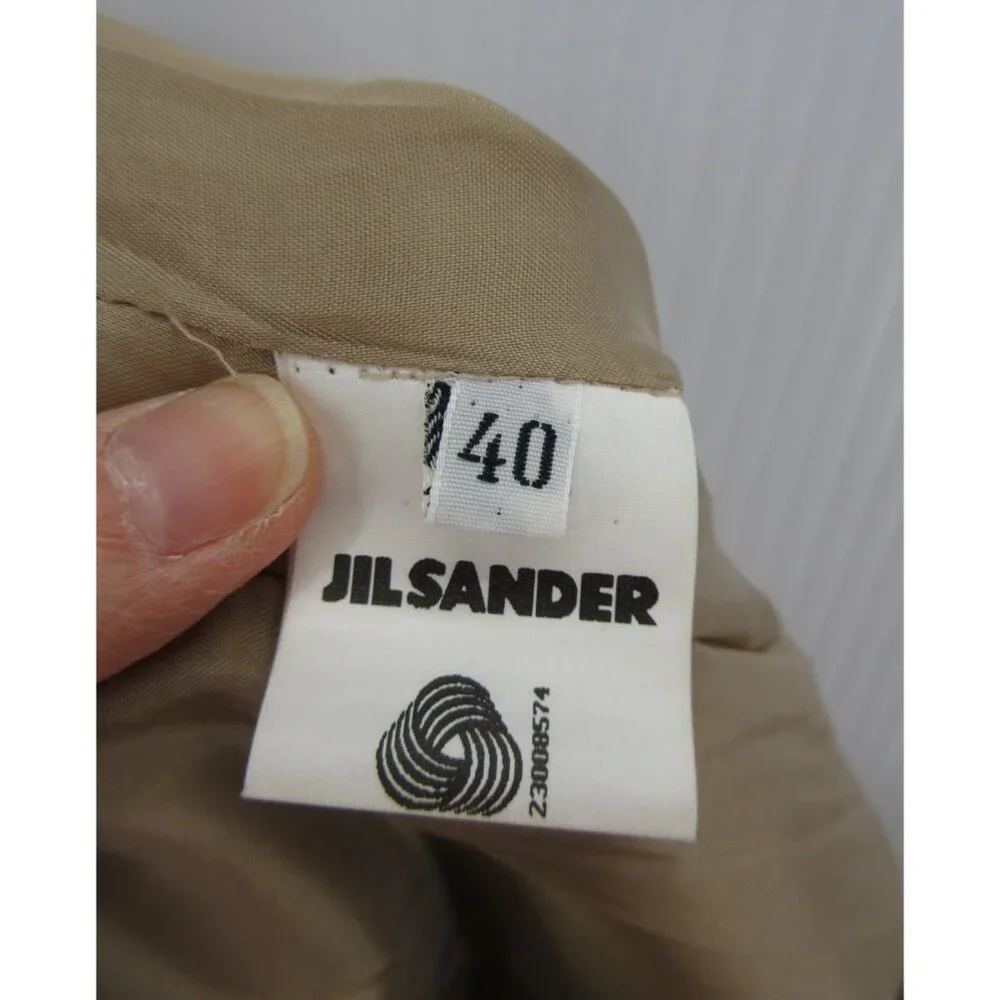 Jil Sander Skirt 4 Wool Straight Pencil Career Slit Lined Italy 40 - Picture 6 of 9